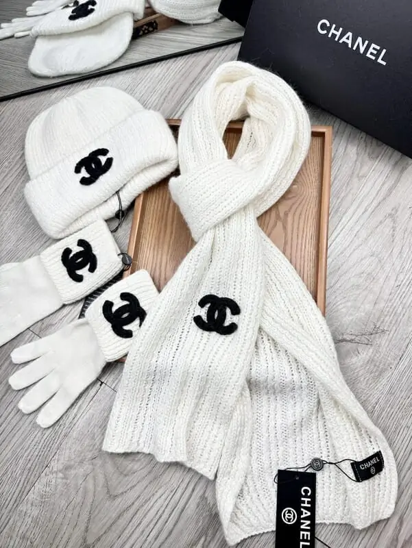 chanel hat and echapres and glove set s_126532b1